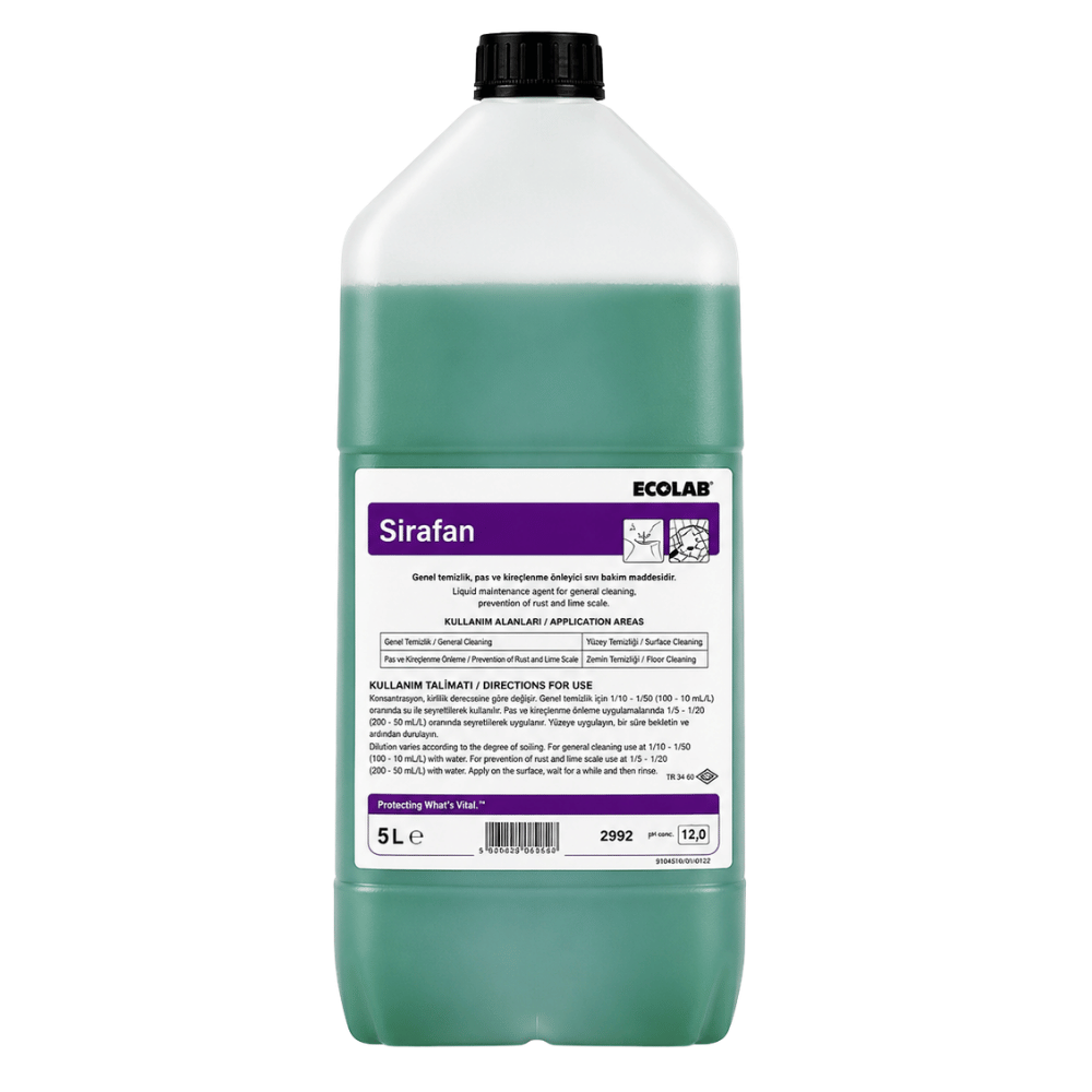 Ecolab Sirafan Deterjan Katkılı Dezenfeksiyon Ürünü 5 Kg