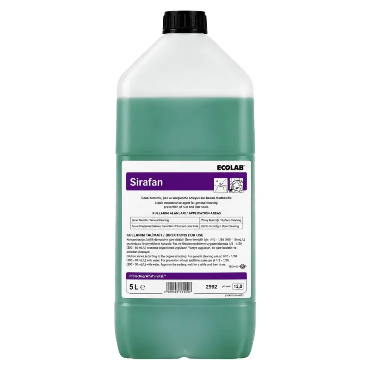 Ecolab Sirafan Deterjan Katkılı Dezenfeksiyon Ürünü 5 Kg - 1