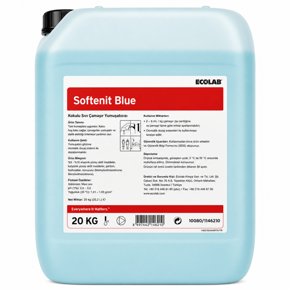 Ecolab Softenit Blue Çamaşır Yumuşatıcısı 20 Kg
