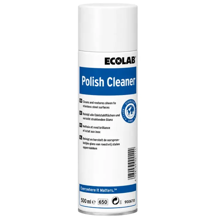 Ecolab S.S. Polish Cleaner Paslanmaz Çelik Mamuller için Temizlik ve Bakım Ürünü 500 Ml - 1