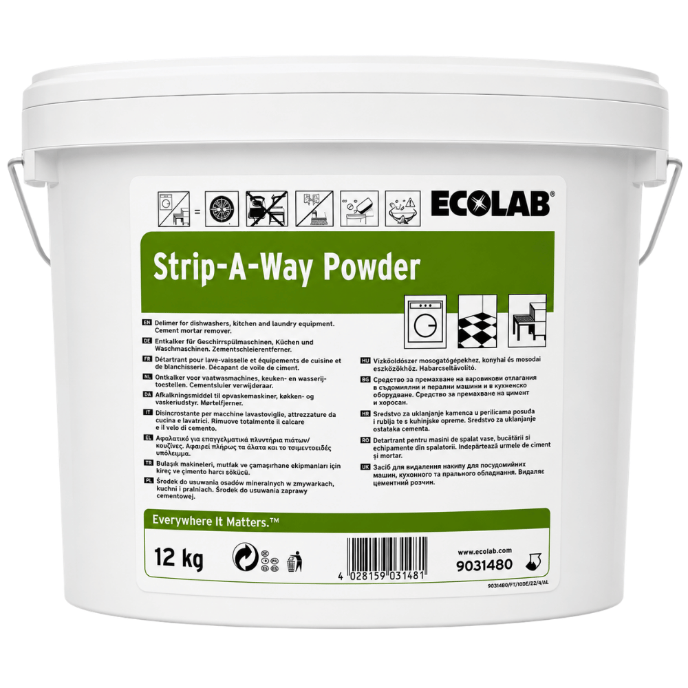 Ecolab Strip A-Way Powder Kireç ve Çimento Kalıntılarını Temizleyici Toz 12 Kg