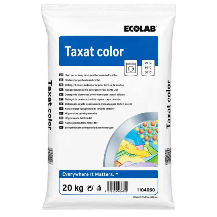 Ecolab Taxat Color Renkli Çamaşır Deterjanı 20 Kg - 1