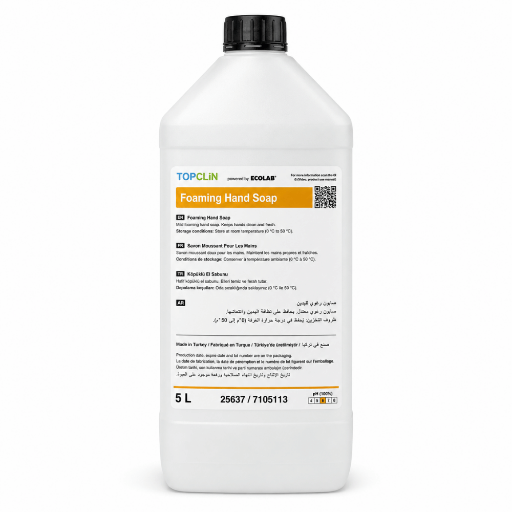 Ecolab TopClin Foaming Hand Soap Köpük Sabun 5 Kg