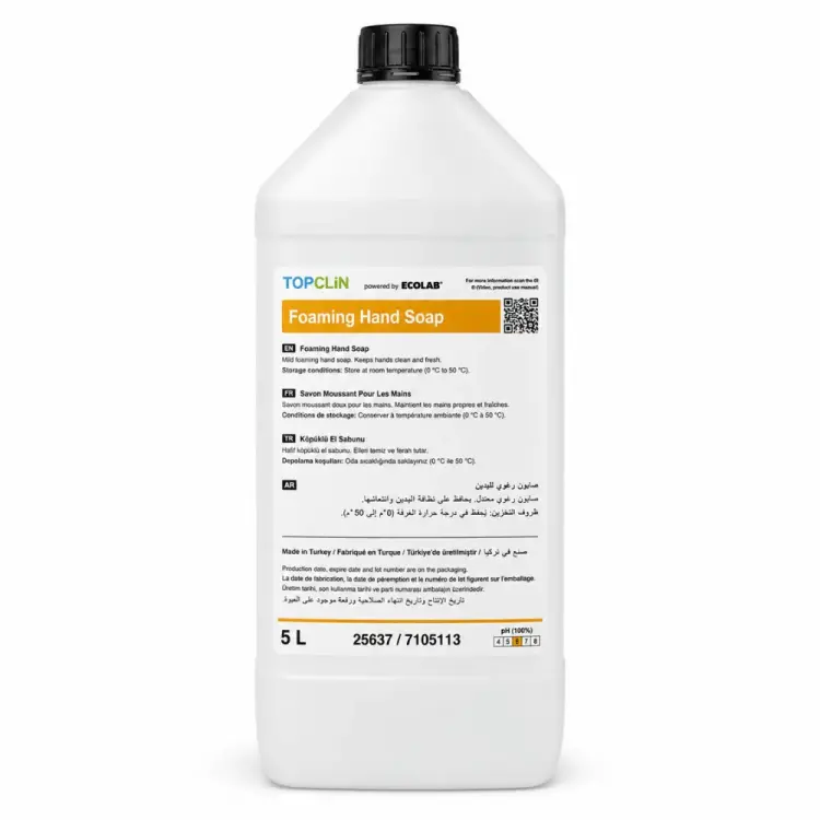 Ecolab TopClin Foaming Hand Soap Köpük Sabun 5 Kg - 1
