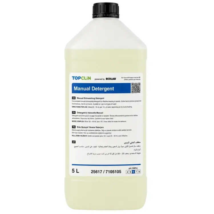 Ecolab TopClin Manual Dishwashing Bulaşık Deterjanı 5 Kg - 1