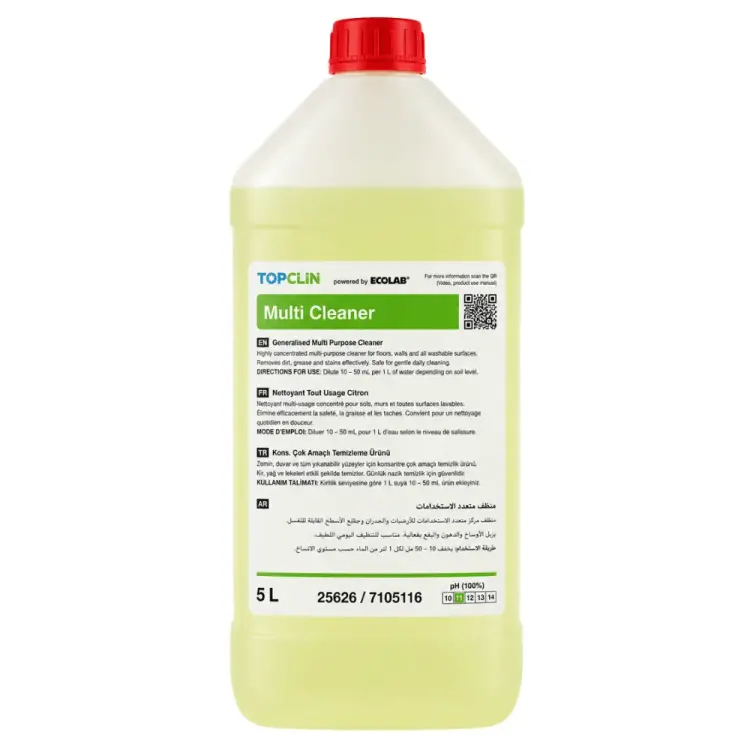 Ecolab TopClin Multi Cleaner Antibakteriyel Yüzey Temizleyici 5 Kg - 1