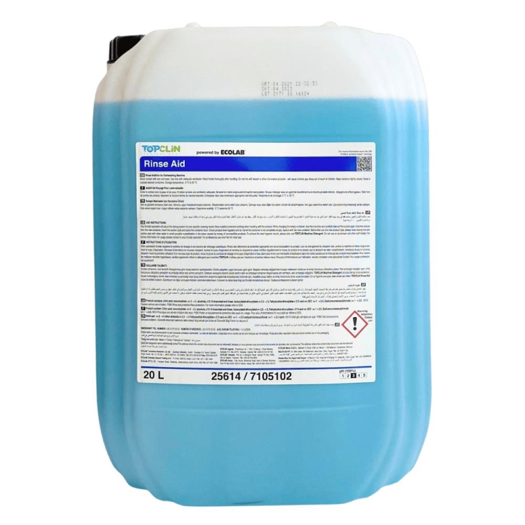 Ecolab TopClin Rinse Aid Bulaşık Parlatıcı 20 Kg 