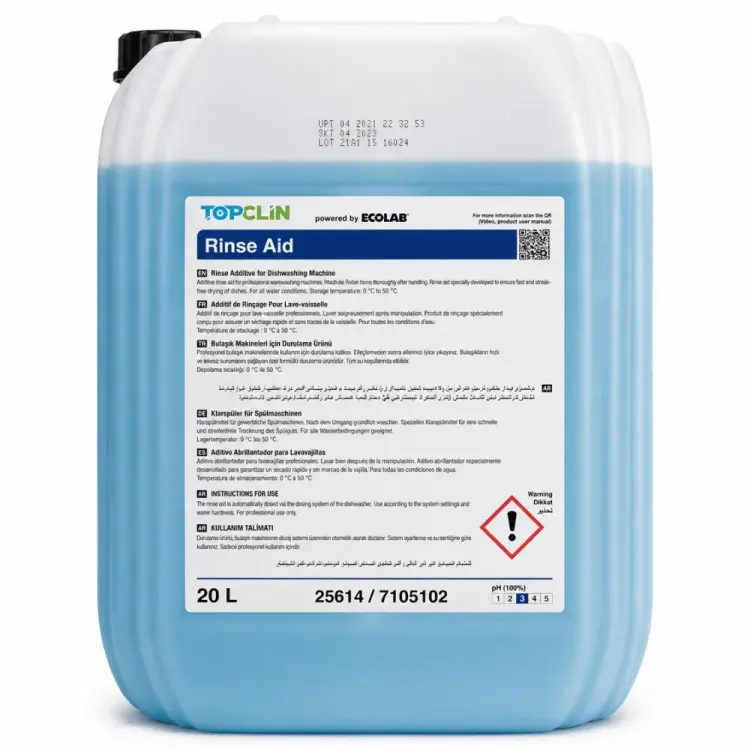Ecolab TopClin Rinse Aid Bulaşık Parlatıcı 20 Kg - 1