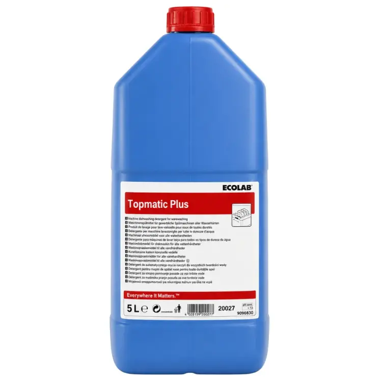 Ecolab Topmatic Plus Endüstriyel Bulaşık Deterjanı Klor Katkılı 5 Kg - 1