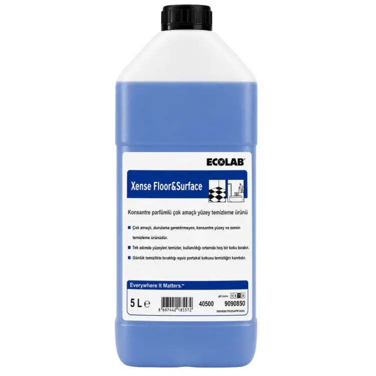 Ecolab Xense Floor Surface Parfümlü Yüzey ve Zemin Temizleyici Konsantre 5 Kg - 1