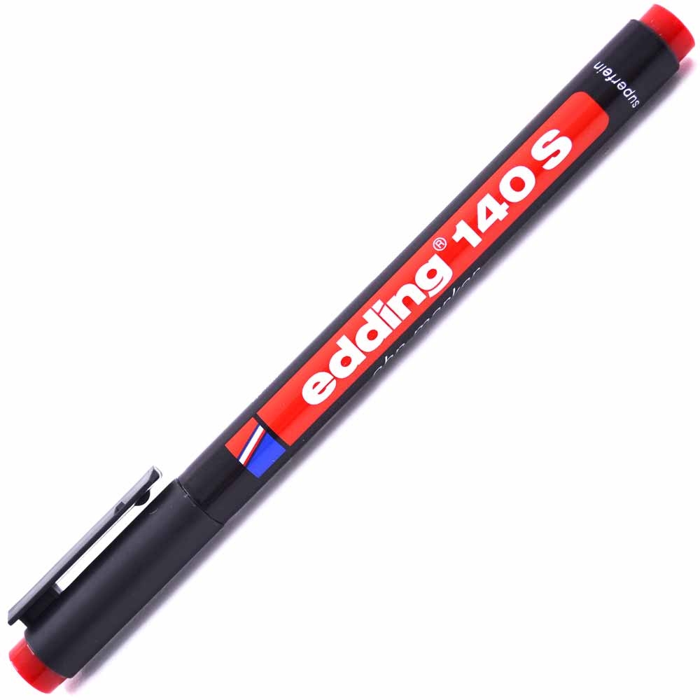 Edding Asetat Kalemi Kırmızı E-140S