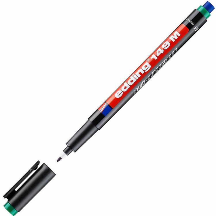 Edding Asetat Kalemi Silgili Yeşil E-149M 