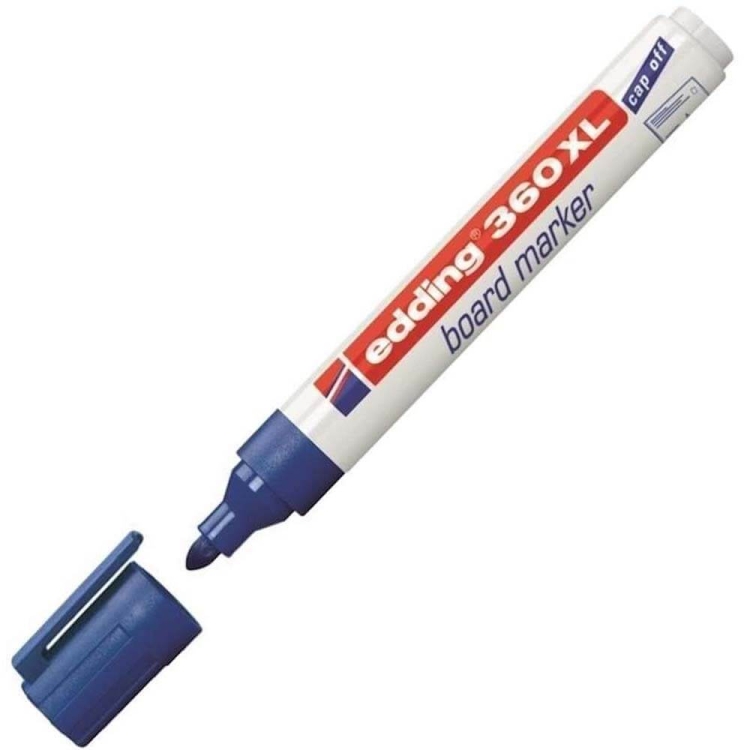 Edding Beyaz Tahta Kalemi E-360 XL Capoff Mavi 