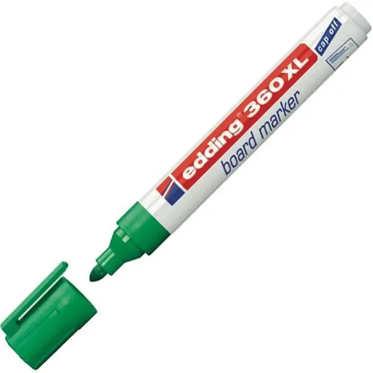 Edding Beyaz Tahta Kalemi E-360 XL Capoff Yeşil - 1