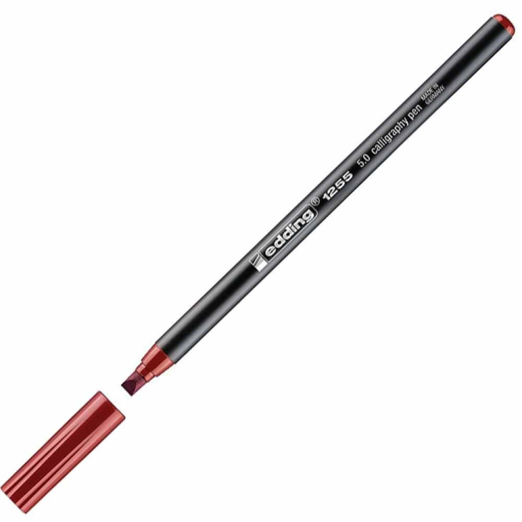 Edding Kaligrafi Kalemi 5 mm Bordo E-1255 