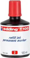 Edding T-100 Mürekkep Kırmızı 100 Ml