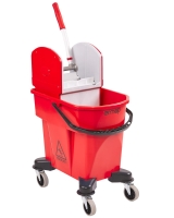 Ermop Tek Bölmeli Presli Temizlik Kovası Kırmızı 20 Lt - Ermop
