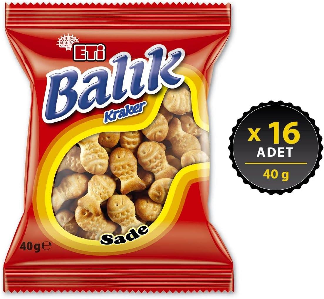 Eti Balık Kraker 40 Gr 16 Adet