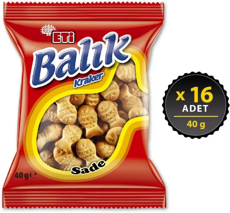Eti Balık Kraker 40 Gr 16 Adet - 2