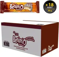Eti Benimo Lokmalık Çikolatalı Bisküvi 80 Gr 18 Adet (1)