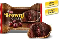 Eti Browni Gold Vişne Soslu Çikolatalı Kek 45 Gr 24 Adet (1)