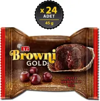 Eti Browni Gold Vişne Soslu Çikolatalı Kek 45 Gr 24 Adet - 4