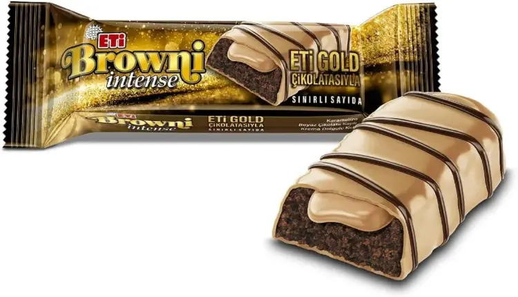 Eti Browni Intense Gold Çikolatalı Kek 48 Gr 16 Adet - Eti