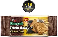 Eti Burçak Çörek Otlu Tuzlu Bisküvi 91 Gr 18 Adet - 3