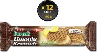 Eti Burçak Limonlu Kremalı Yulaflı Bisküvi 100 Gr 12 Adet