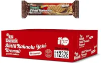Eti Burçak Sütlü Kakaolu Kremalı Yulaflı Bisküvi 100 Gr 12 Adet (1)
