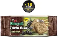 Eti Burçak Zeytinli Tuzlu Bisküvi 91 Gr 18 Adet - 3
