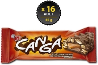Eti Canga Karamelli Yer Fıstıklı Bar 45 Gr 16 Adet - 1