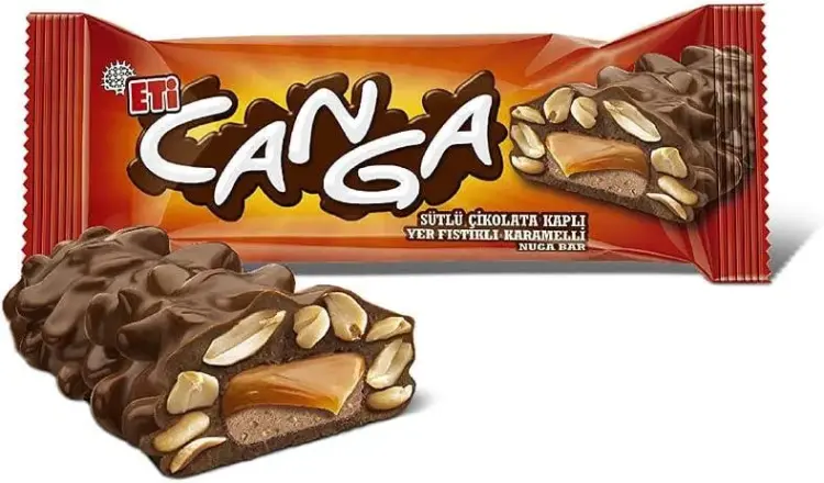 Eti Canga Karamelli Yer Fıstıklı Bar 45 Gr 16 Adet - 3