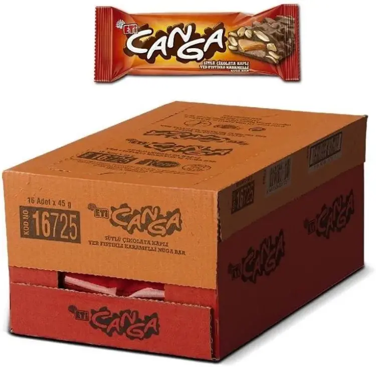 Eti Canga Karamelli Yer Fıstıklı Bar 45 Gr 16 Adet - 4