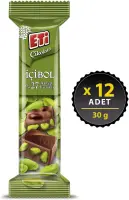 Eti Çikolata İçibol Antep Fıstıklı Çikolata 30 Gr 12 Adet - Eti (1)