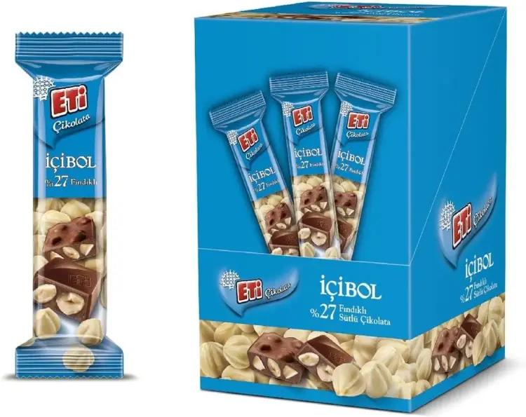 Eti Çikolata İçibol Fındıklı Çikolata 30 Gr 12 Adet - 1