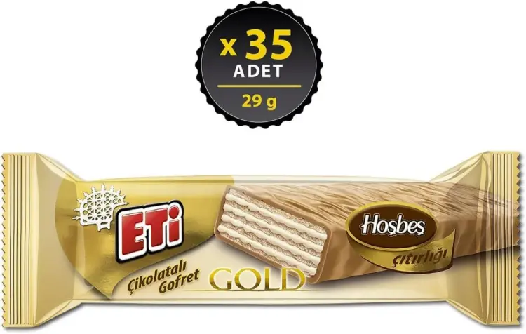 Eti Çikolatalı Gofret Beyaz Çikolata Kaplı Sütlü Kremalı 29 Gr 35 Adet - 2