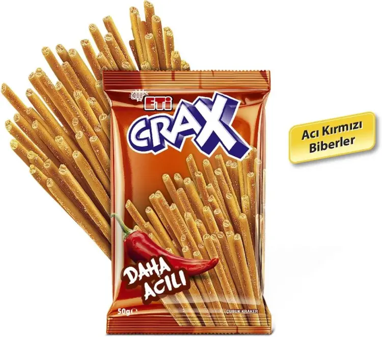 Eti Crax Acılı Çubuk Kraker 50 Gr 20 Adet - 3