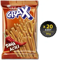 Eti Crax Acılı Çubuk Kraker 50 Gr 20 Adet - 4