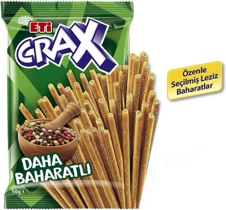Eti Crax Baharatlı Çubuk Kraker 50 Gr 20 Adet - 2