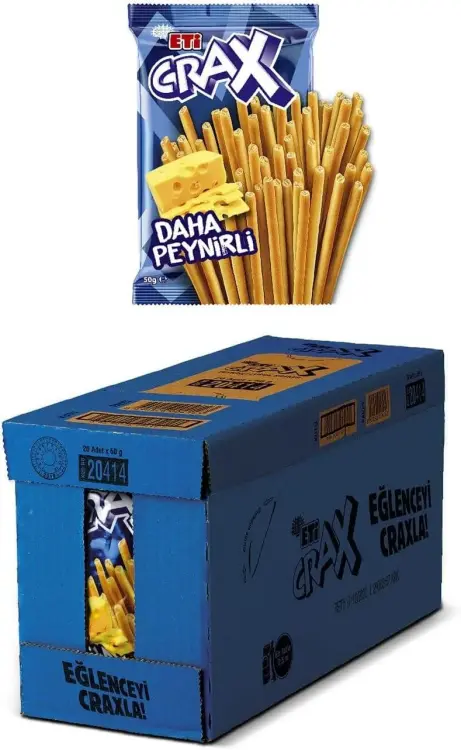 Eti Crax Peynirli Çubuk Kraker 50 Gr 20 Adet - 1