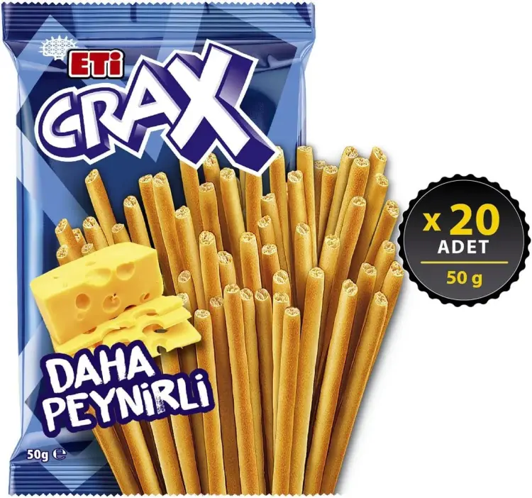 Eti Crax Peynirli Çubuk Kraker 50 Gr 20 Adet - 3