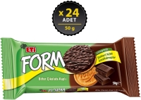 Eti Form Bitter Çikolata Kaplı Lifli Bisküvi 50 Gr 24 Adet - 1