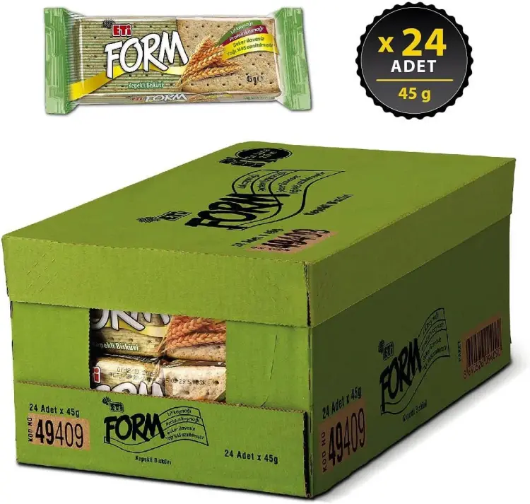 Eti Form Kepekli Bisküvi 45 Gr 24 Adet - 2