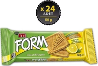 Eti Form Limon Lifli Kepekli Bisküvi 50 Gr 24 Adet - 1