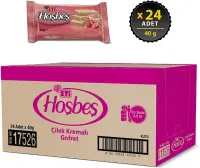 Eti Hoşbeş Çilek Kremalı Gofret 40 Gr 24 Adet
