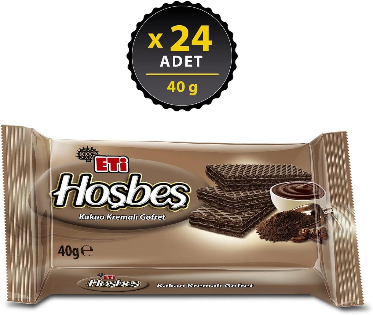 Eti Hoşbeş Kakao Kremalı Gofret 40 Gr 24 Adet