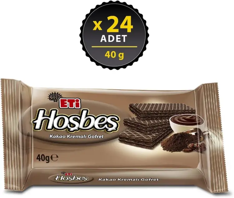 Eti Hoşbeş Kakao Kremalı Gofret 40 Gr 24 Adet - 2