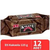 Eti Kakaolu Bisküvi 125 Gr 12 Adet