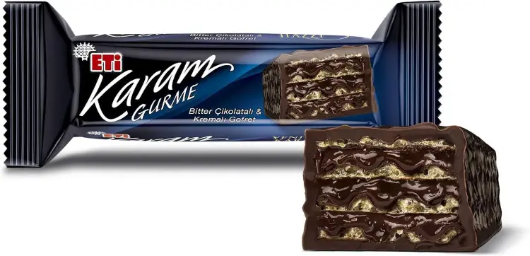 Eti Karam Gurme Bitter Çikolatalı Gofret 50 Gr 18 Adet - 2